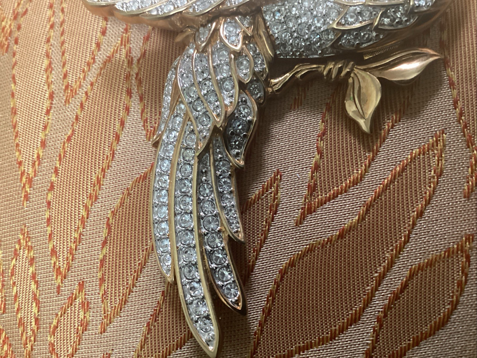 Brooch / Pin Swarovski Cockatiel Parrot Bird Clear Crystal Brooch Jewelry Beauty