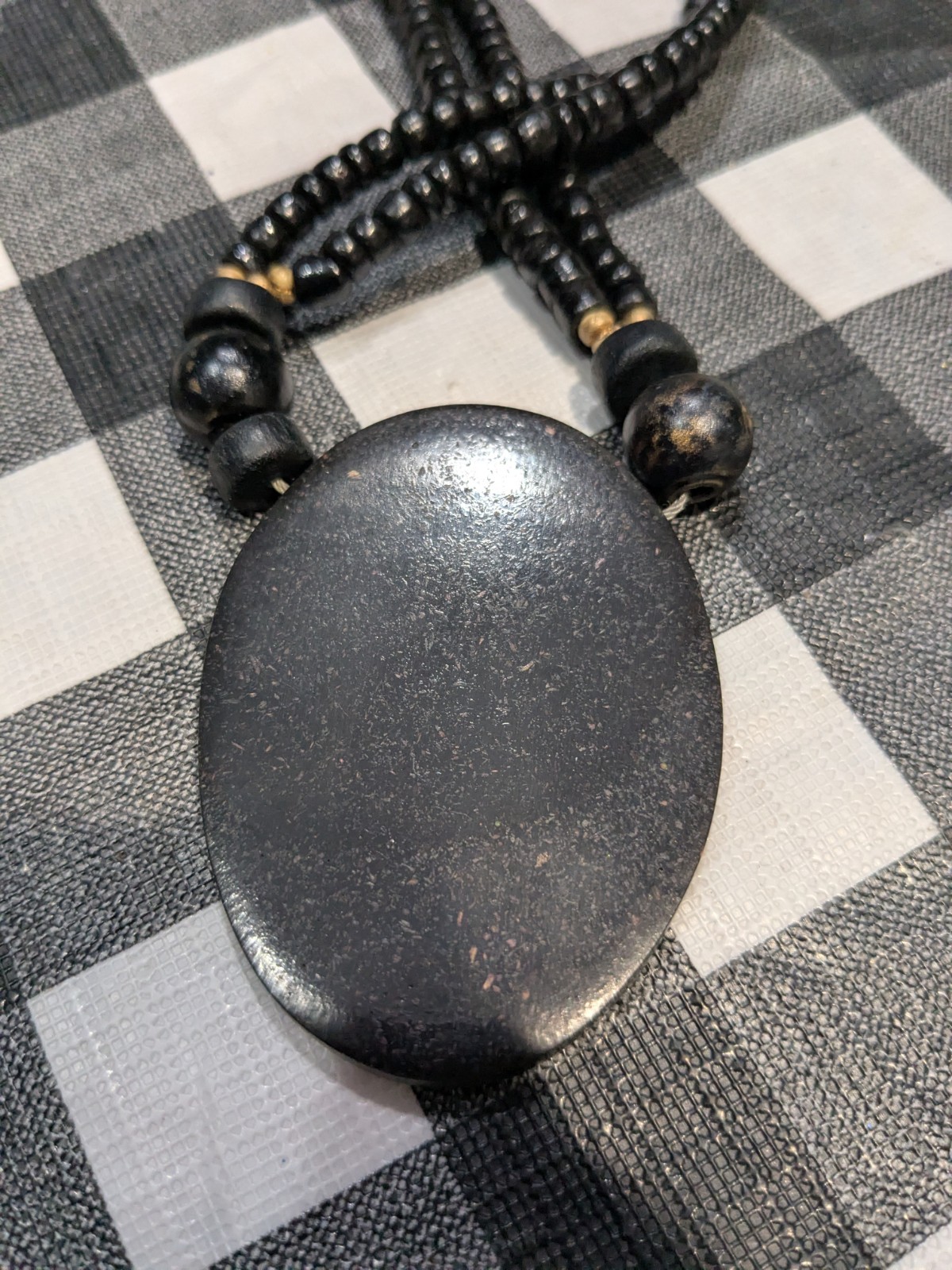Vintage Inlay Necklace Pendant