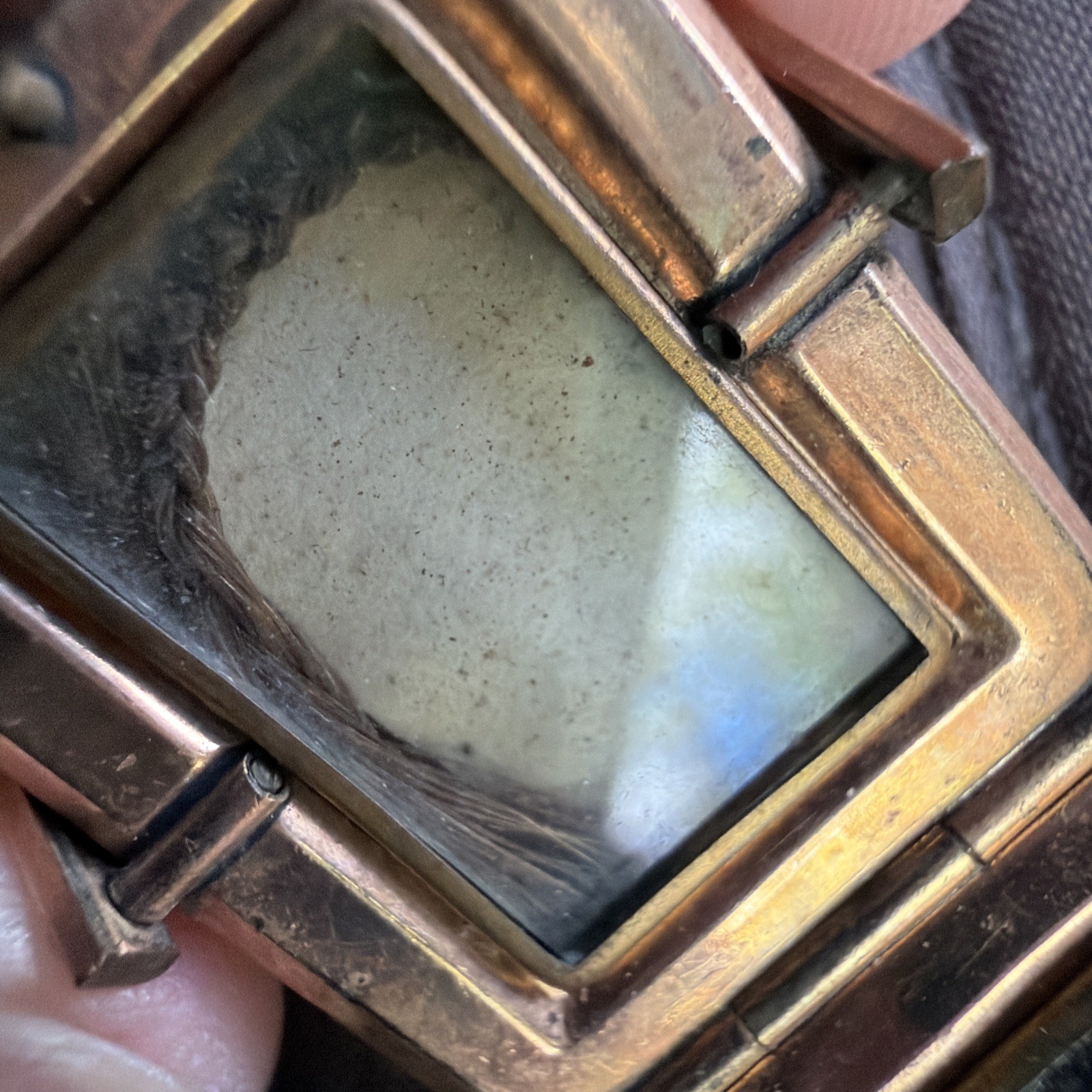 Victorian Lovely 59g Gold Fill Book Link Necklace GF Agate Bloodstone Locket Fob