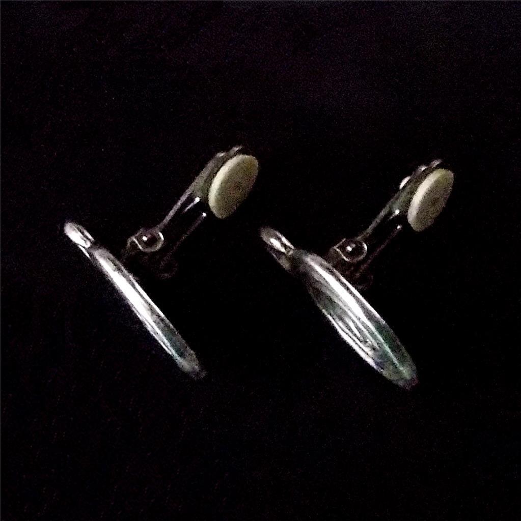 VINTAGE ARTISAN HANDMADE BEAUTIFULLY CRAFTED SILVER CLOSED SPIRAL CLIP EARRINGS