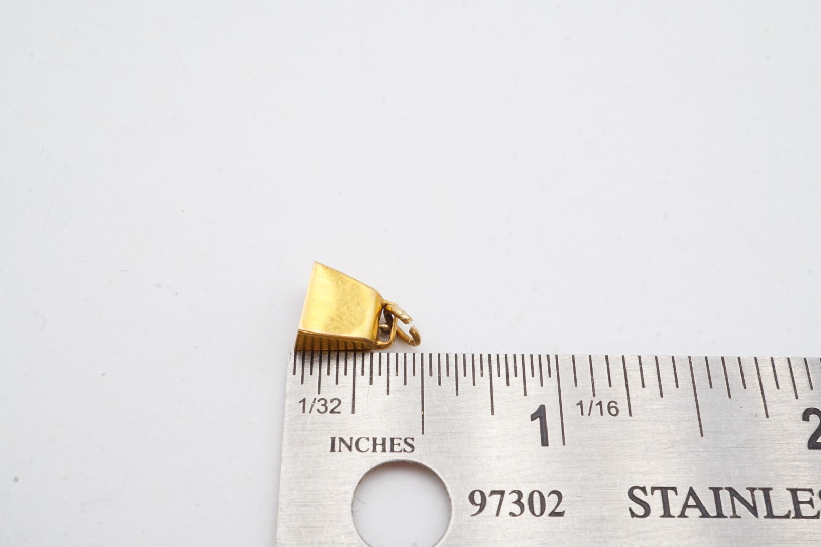 Vintage 14k Yellow Gold Cow Bell Charm Articulating