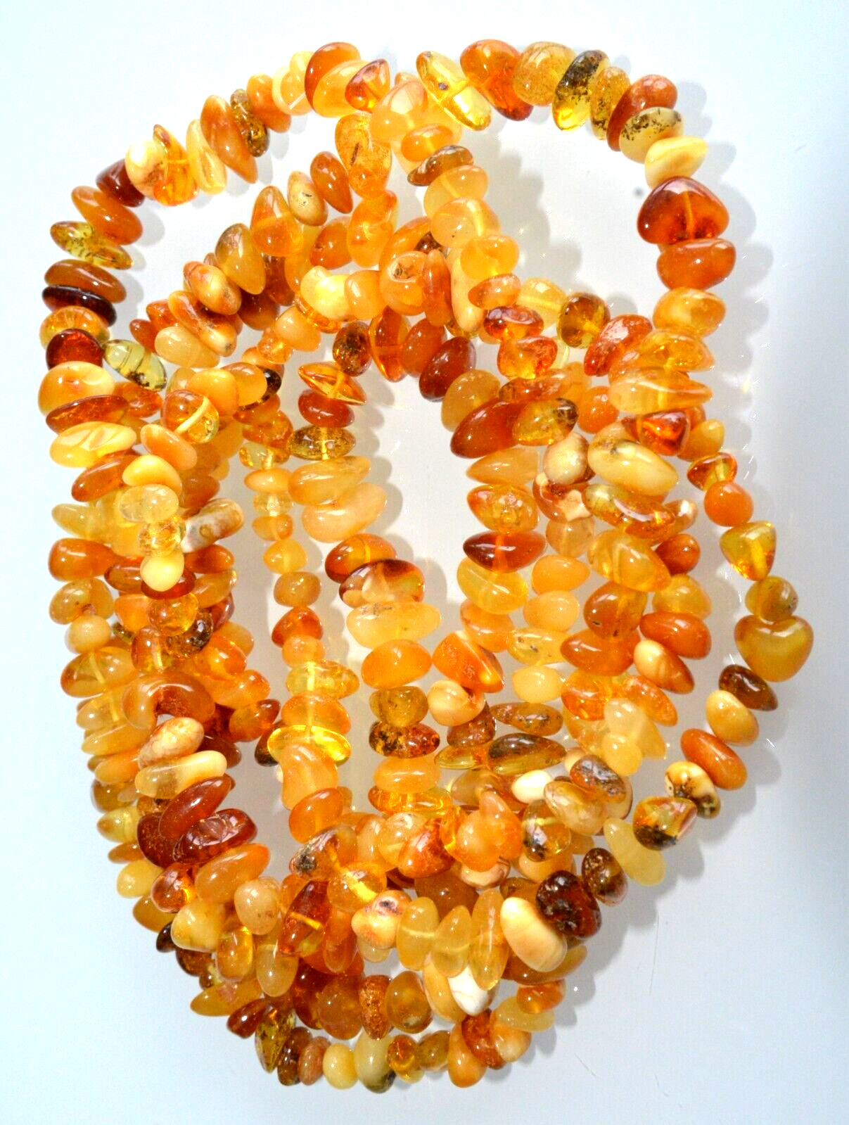 ✅135 cm=46gr RUSSIAN SOVIET BALTIC AMBER BEAD NECKLACE 琥珀 BRACELET STONE PENDANT