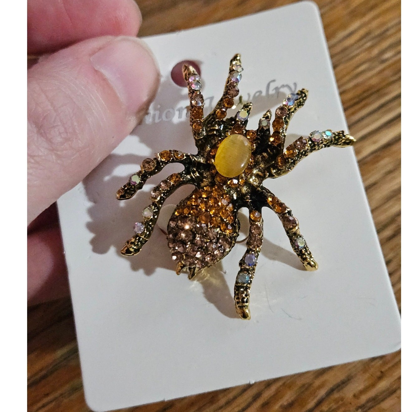 Boutique Witchy Whimsygoth Gothic Punk Grunge Retro Grannycore Spider Brooch