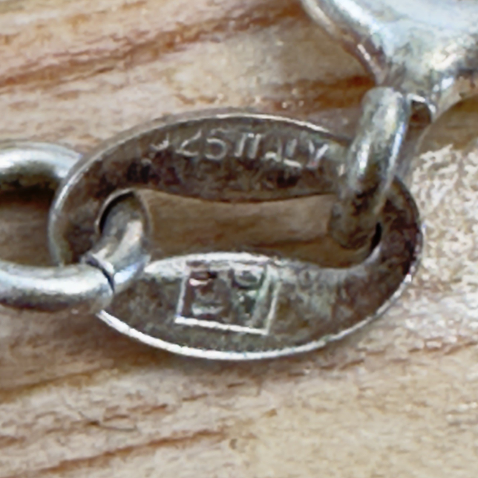 Vintage Dolphin Charm Bracelet 925 Sterling Silver Dainty Size 6.5 Italy