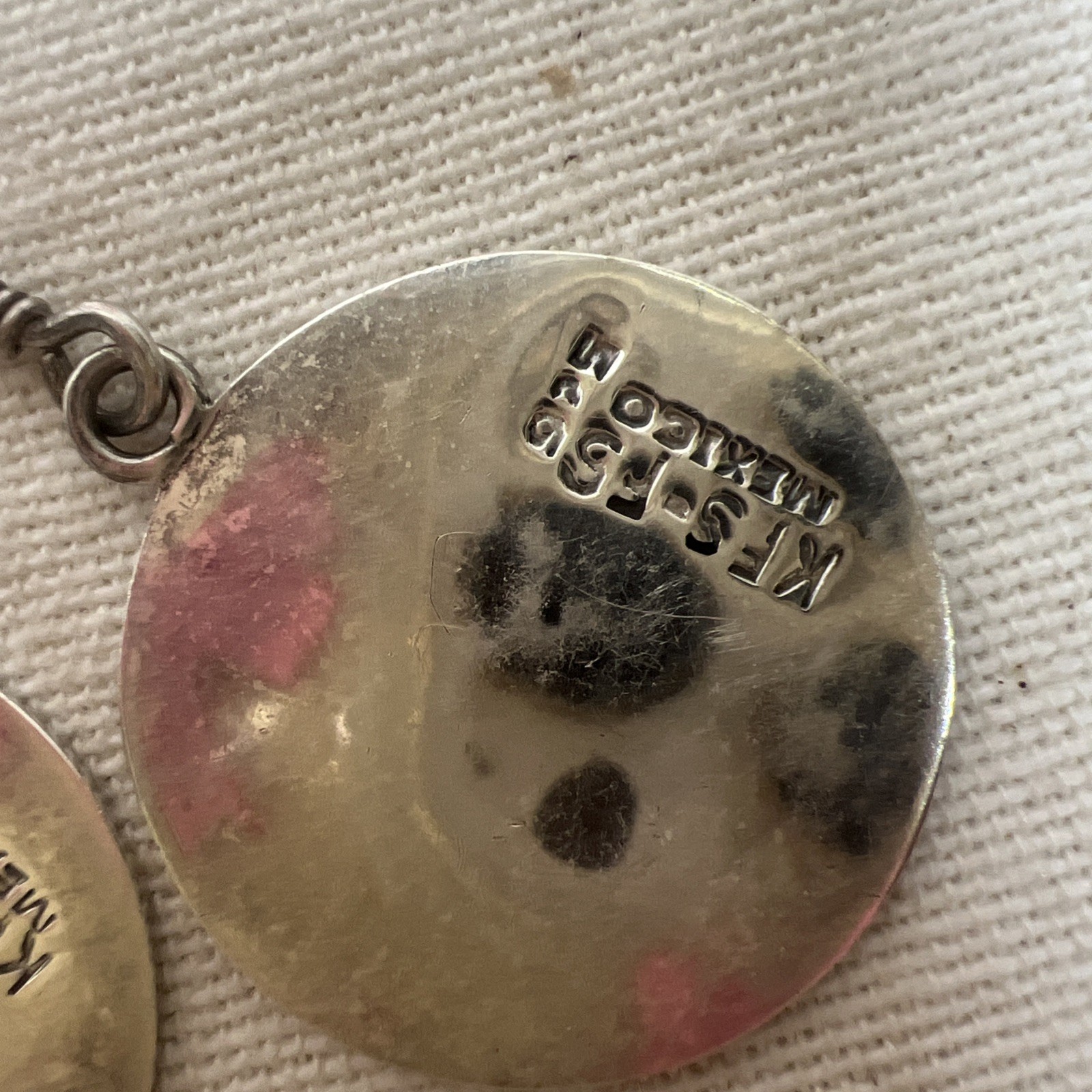 Betty Boop Vintage 90s Jewelry Round Pair Of Earrings Sterling Silver 925 Mex