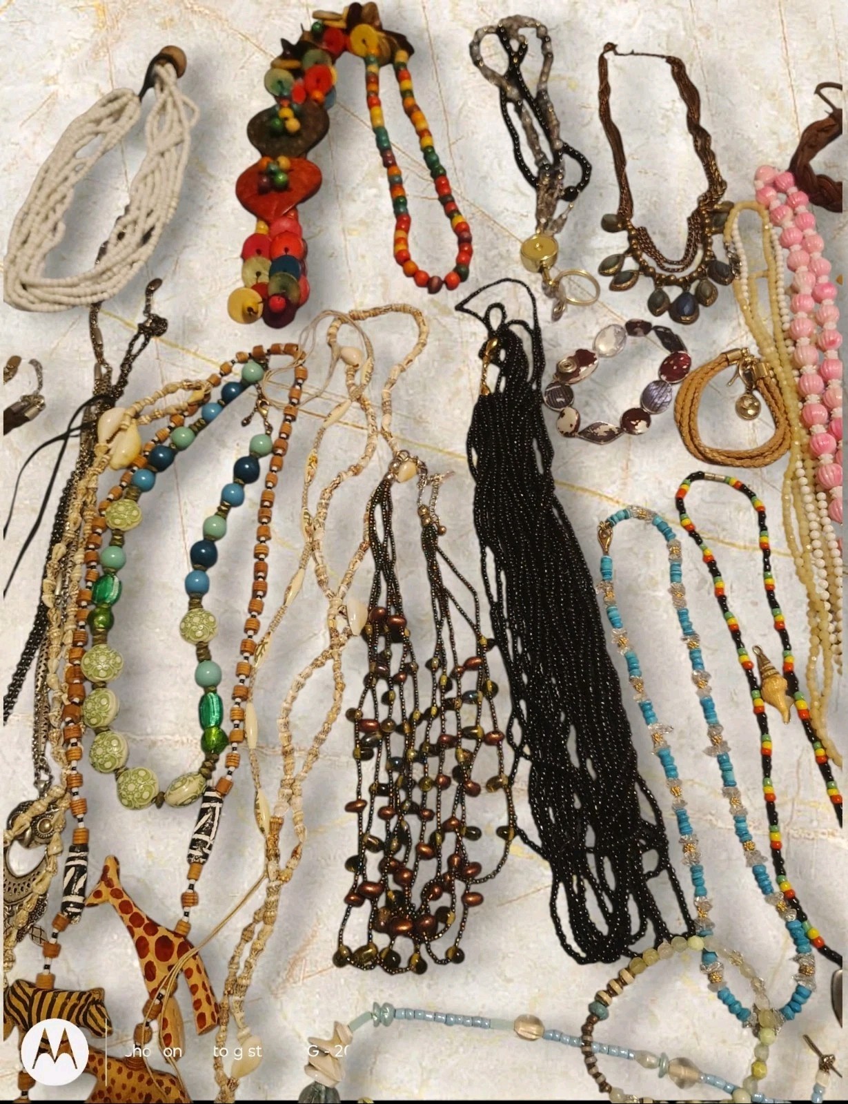 55 Pc Mixed Costume Jewelry Lot Necklaces Bracelets Signed Trifari AE Gwen Boho