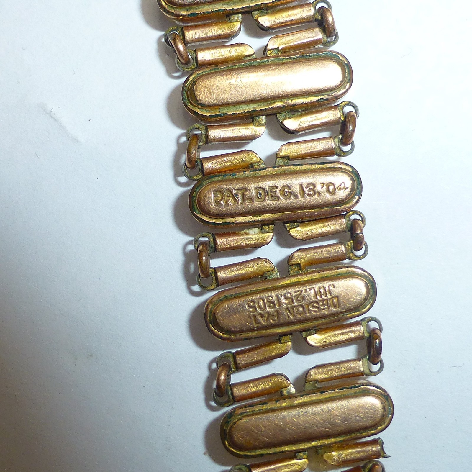 Antique victorian art deco rolled gold expansion bracelet ornate jewelry repair