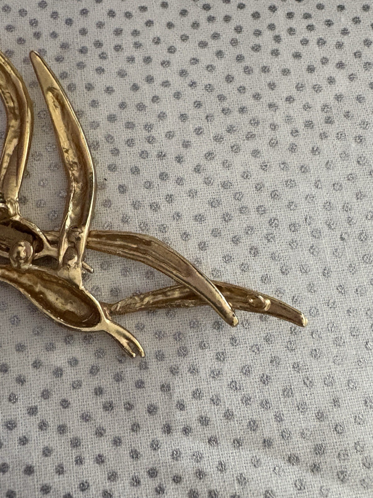 Vintage Brooch Pin Bird Gold Tone Brooch Looks Like Unsigned ORENA PARIS