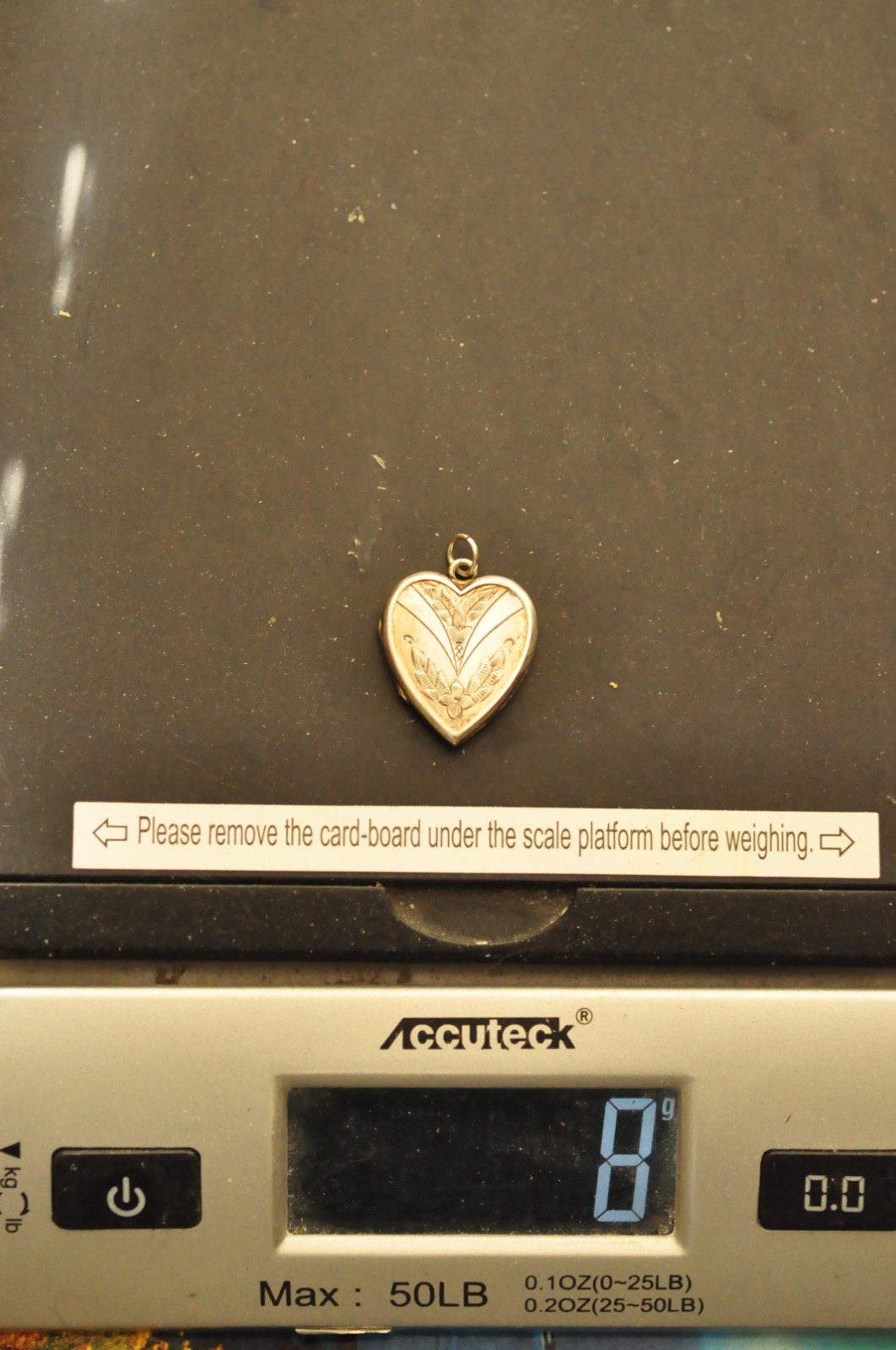 Victorian Sterling Heart Locket – Gold Washed Interior – Mother Daughter Gift