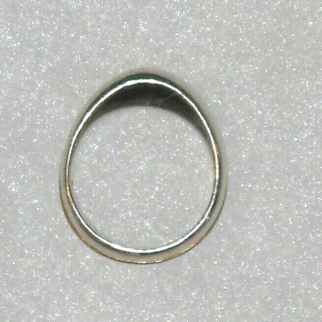 Modernist Mid-Century STERLING & 18KT Gold RING Size 5-3/4