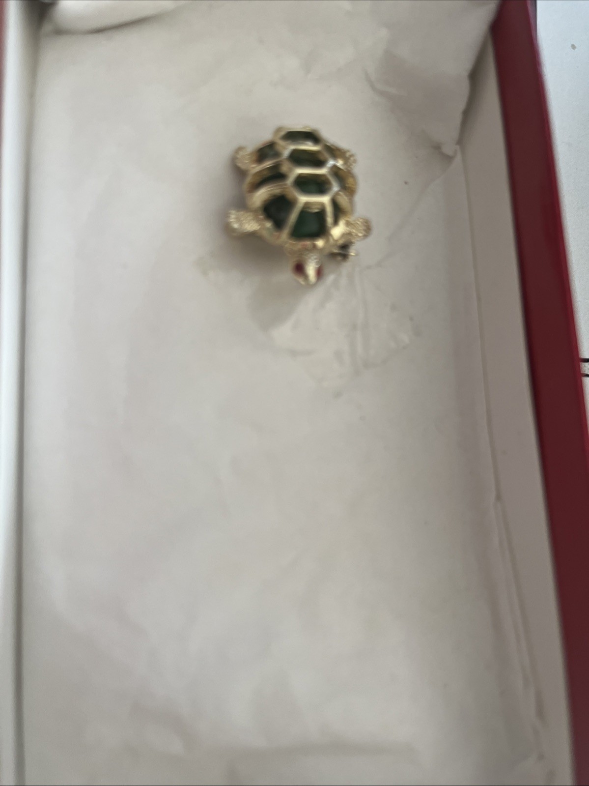 Golden Jade Turtle Pin