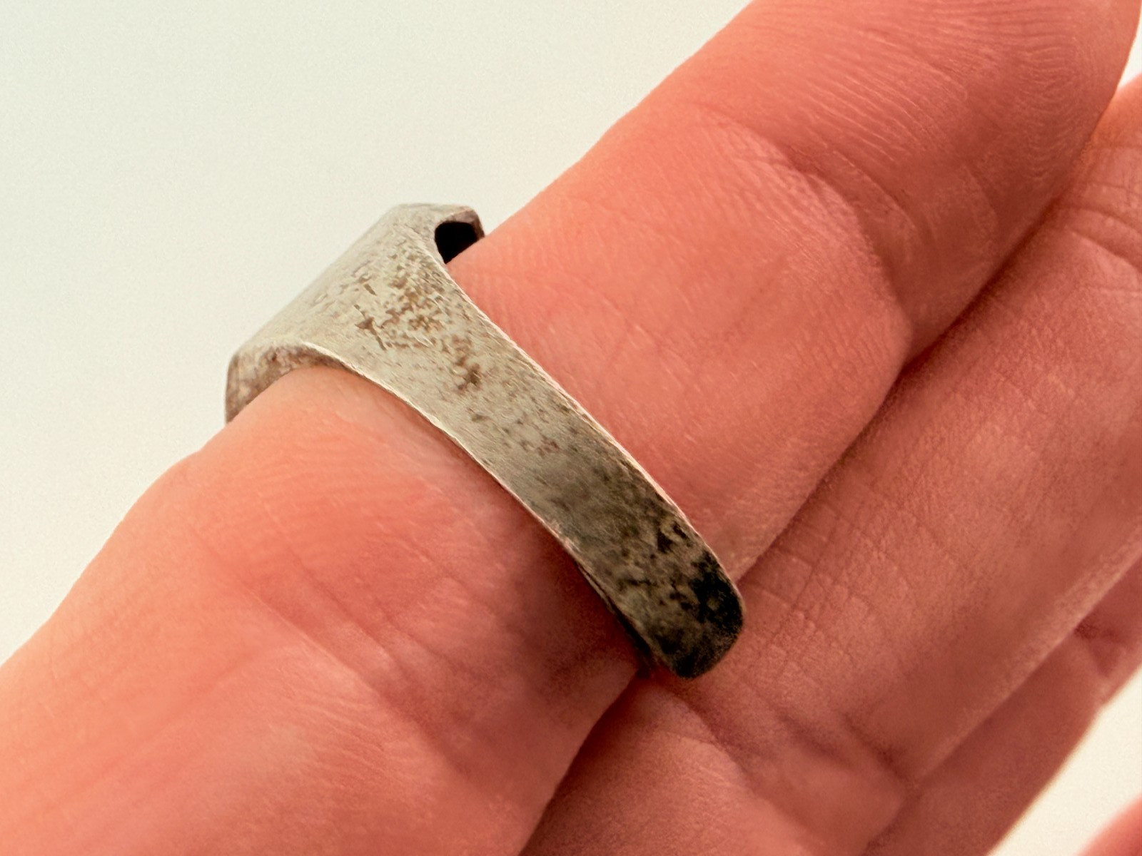 Vintage Robbins Co Attleboro Sterling Silver Lost River Souvenir Adjustable Ring