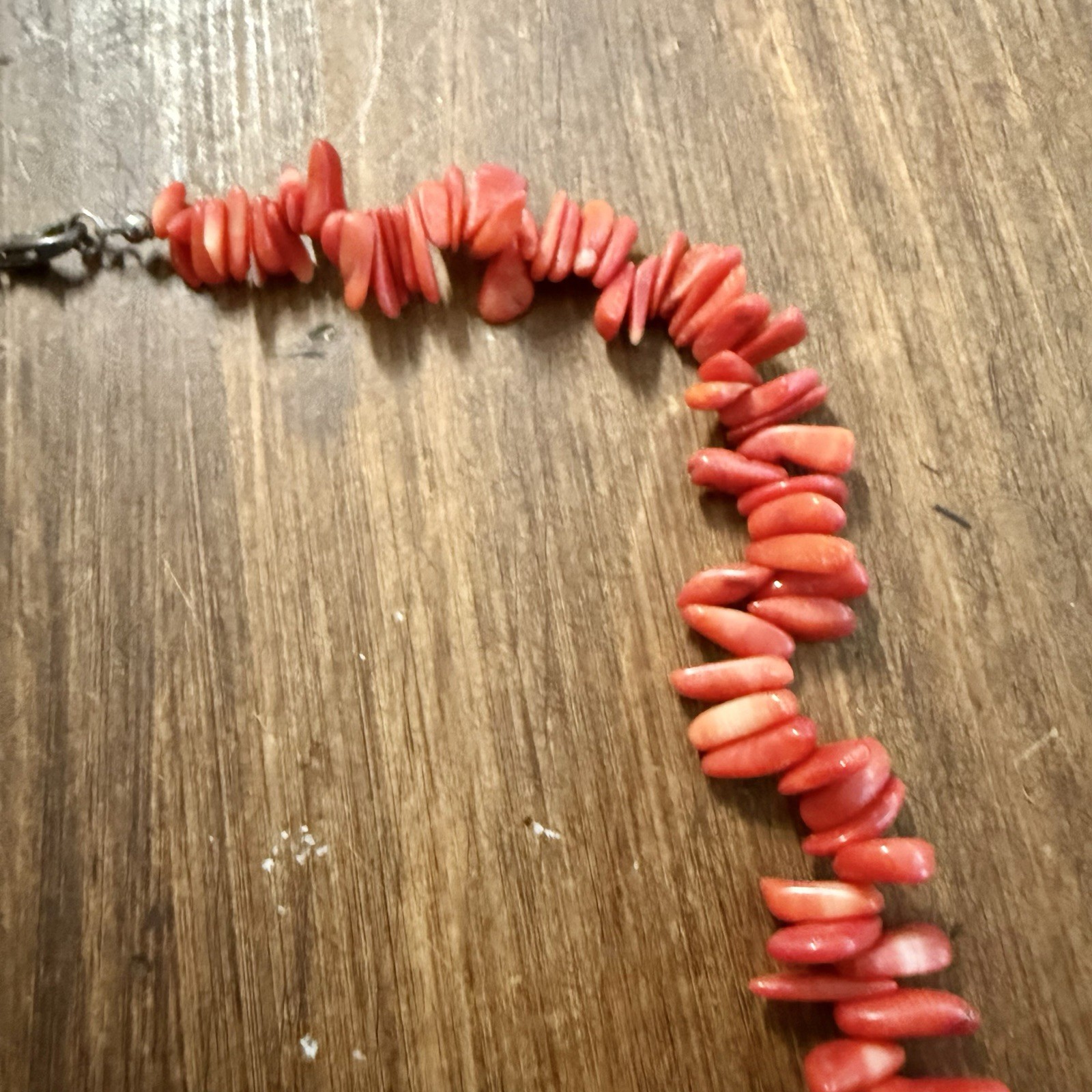 Vintage Red Bamboo Coral Necklace – 22.25”