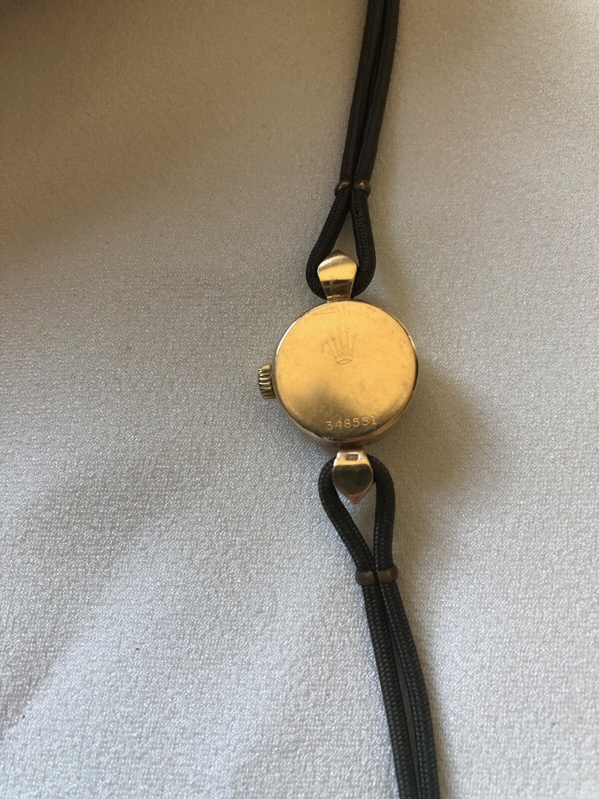 Ladies Rolex Vintage 9060 18k Yellow Gold Hand Wind Watch