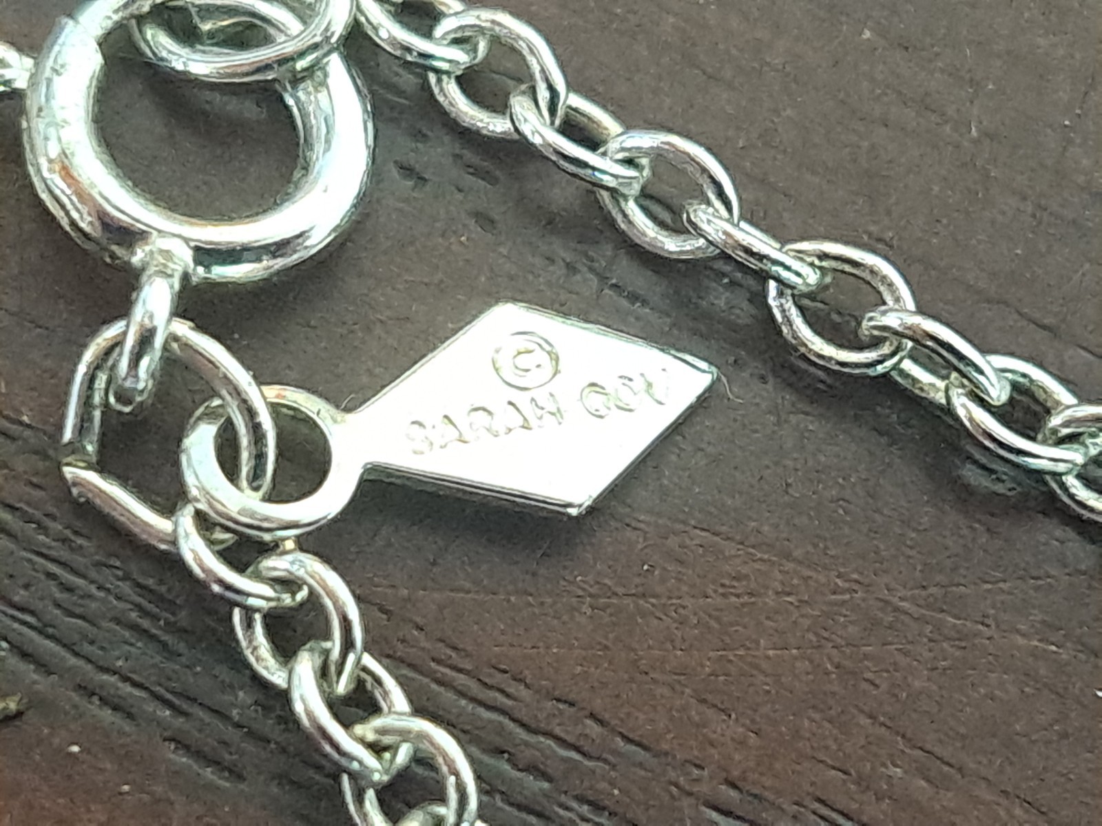 1978 Sarah Coventry Serenade Flapper Style Long Silvertone Necklace