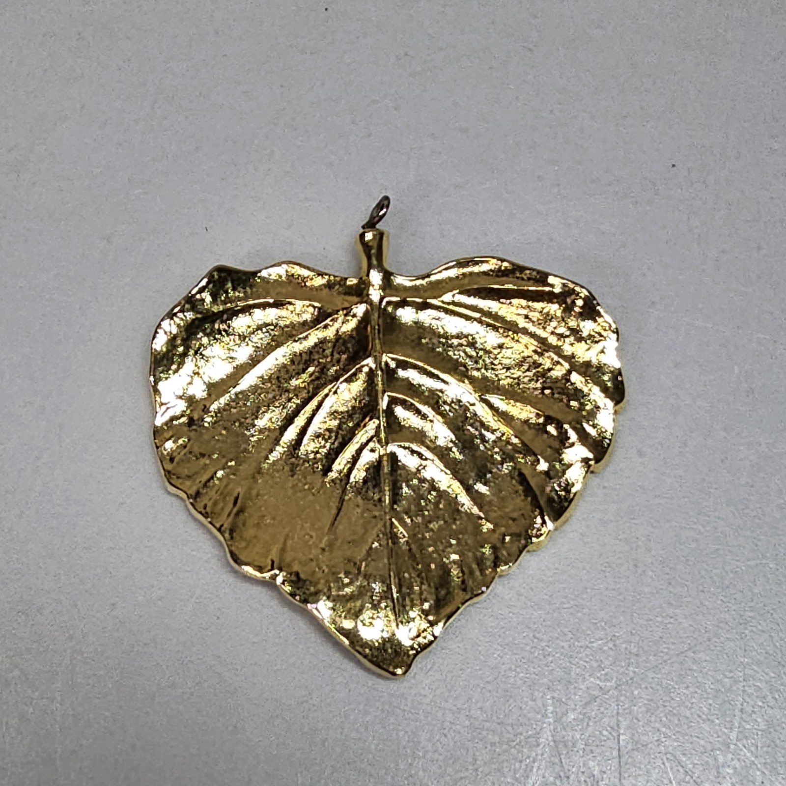 Vintage Gold Dipped Leaf Pendants Set Nature Lover Gift Botanical Flora