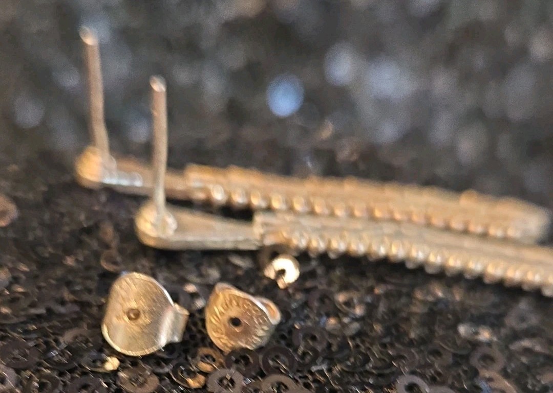 Vintage 925 Sterling Silver Dangle Earrings Pierced Post Fishbone Woven 2″ Drop