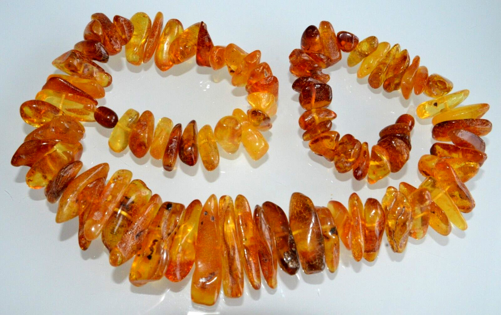 68gr RUSSIAN SOVIET BALTIC AMBER BEAD NECKLACE 琥珀 BRACELET STONE PENDANT EARRING