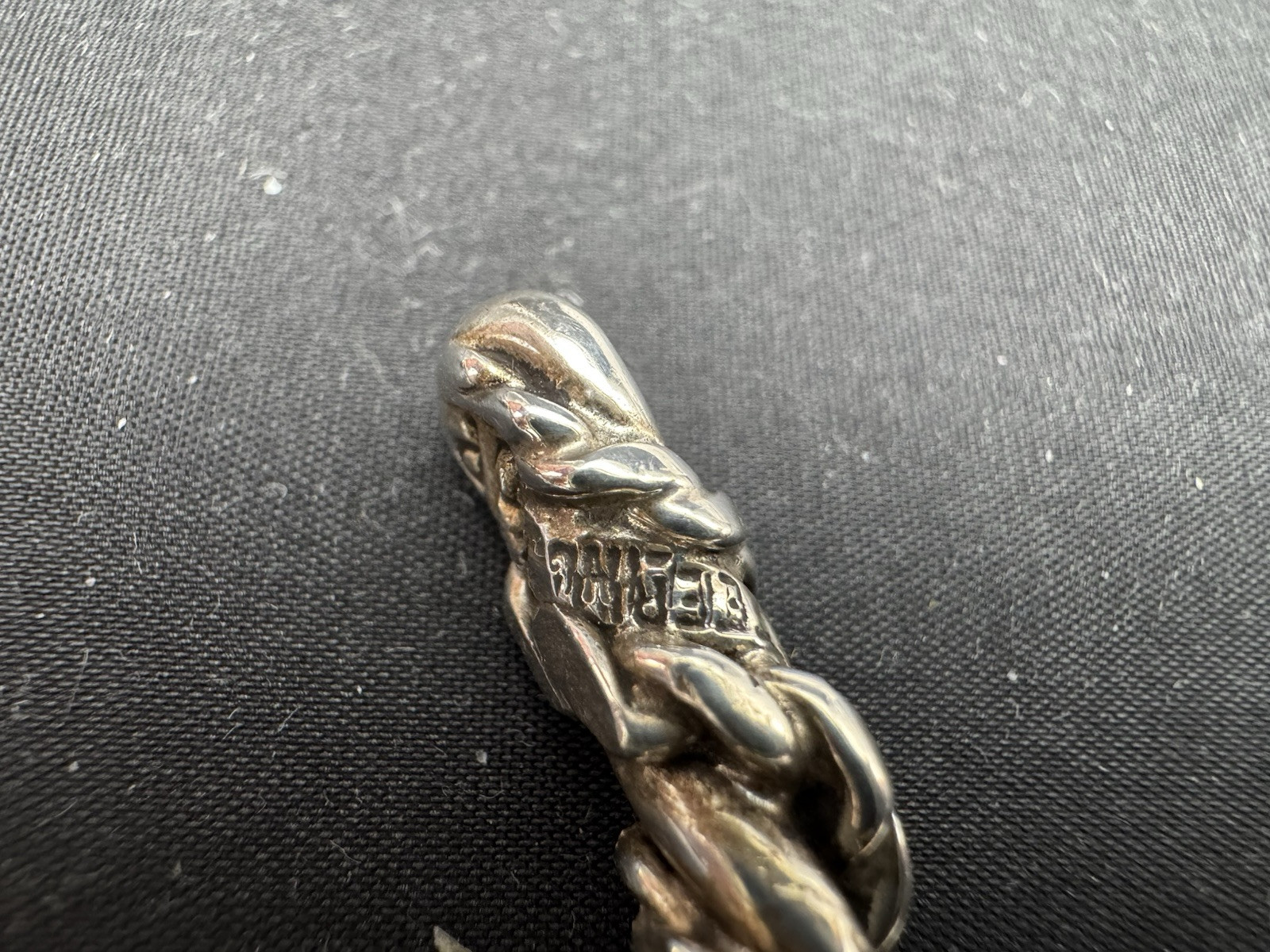 VINTAGE STERLING SILVER TWIST WIRE CUFF BRACELET, 30 grams