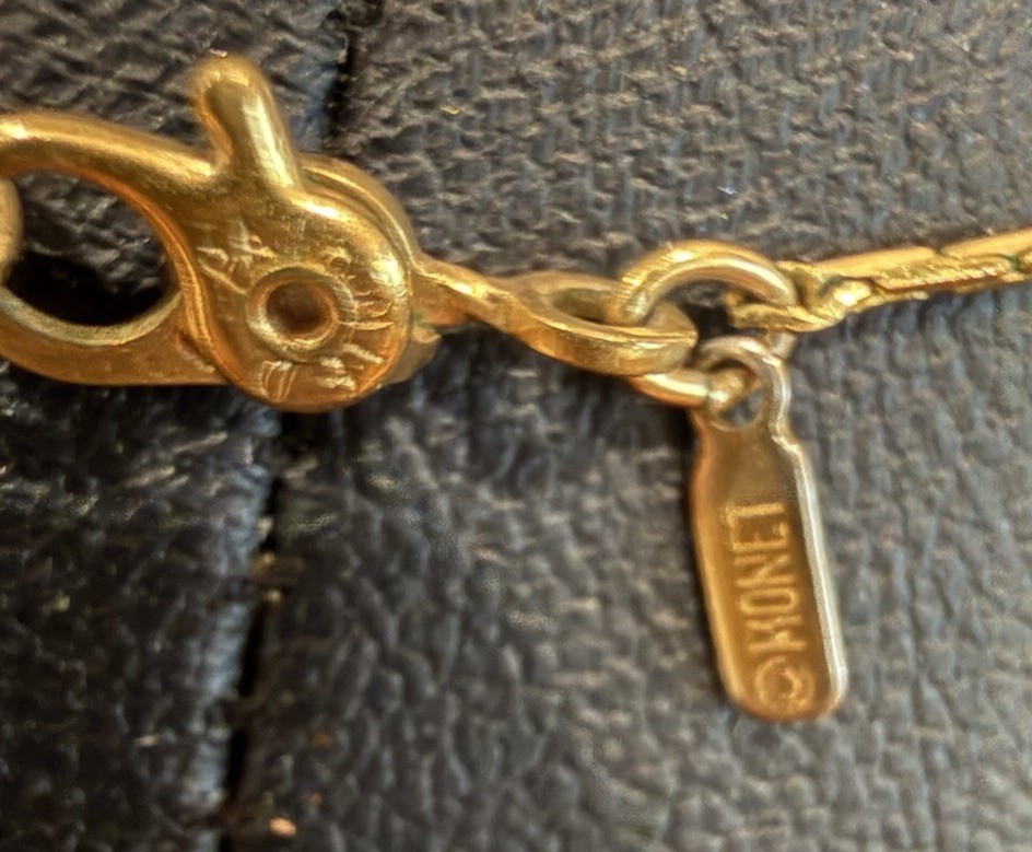 Vintage Monet Goldtone Thin Delicate 18”L Chain Necklace
