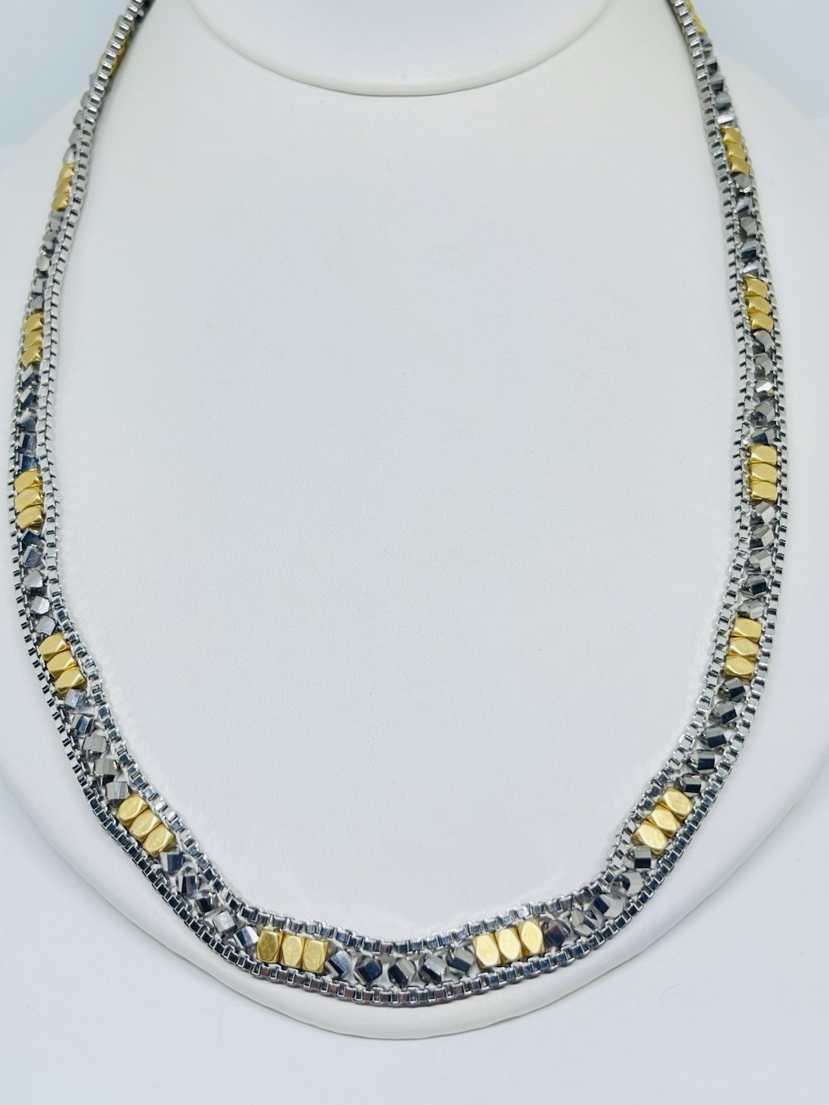 Stella & Dot Wrap Bracelet Or Necklace Dark Metal Grunge Glam Wrap Chain Luna