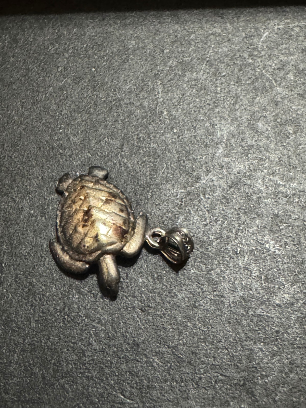 Vintage 925 Sterling Silver Detailed Articulated Sea Turtle Pendant Charm 1.7 G