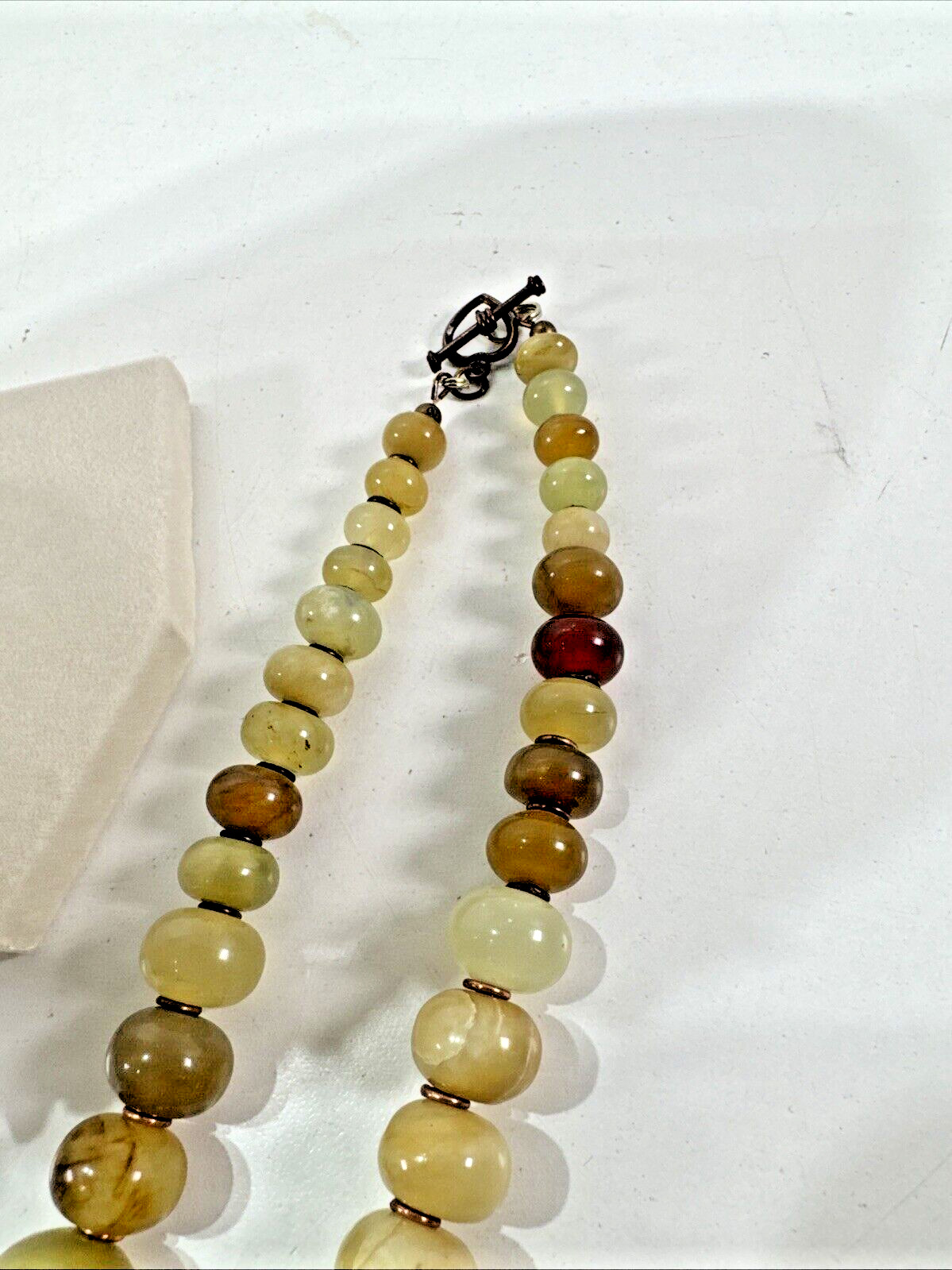 Beautiful Vintage Estate Lot 2x Beaded/Metal/STONES Necklaces &Stretchy Ring