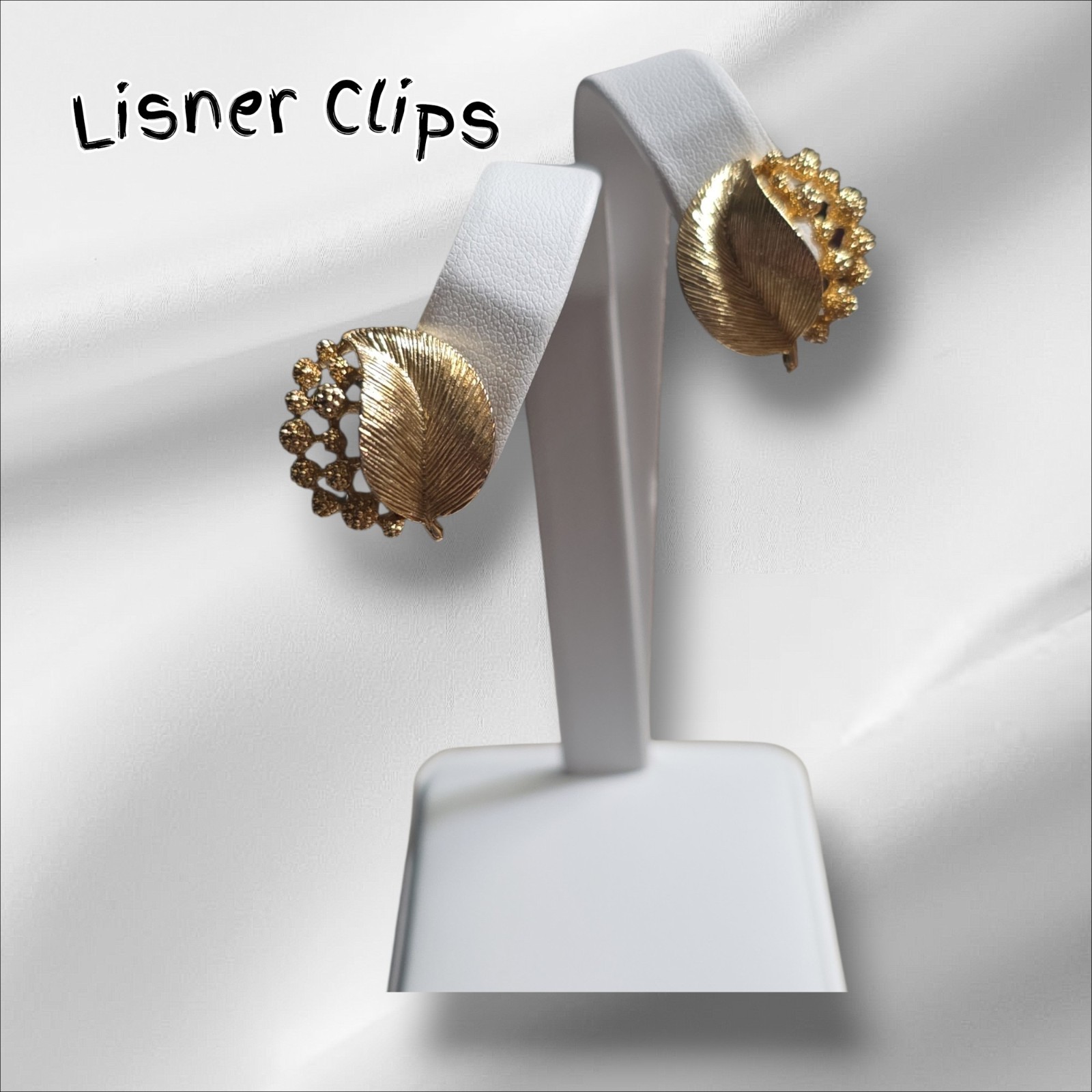 Vintage Monet Trifari Napier Lisner Clip Goldtone Earring Lot