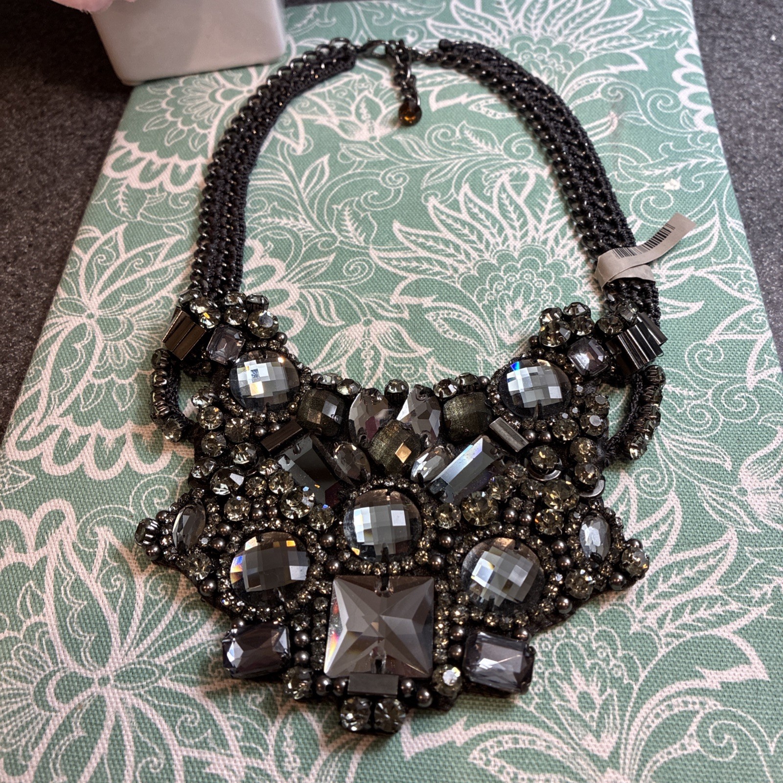 Nocturne Bib Luxury Crystal Rhinestone Beaded Necklace