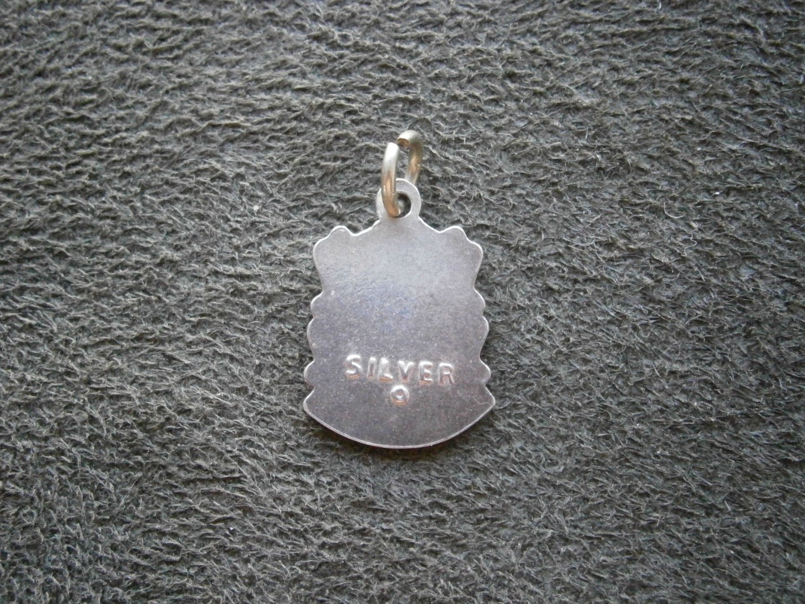 Plymouth England Vintage Sterling Silver Enamel Travel Shield Bracelet Charm