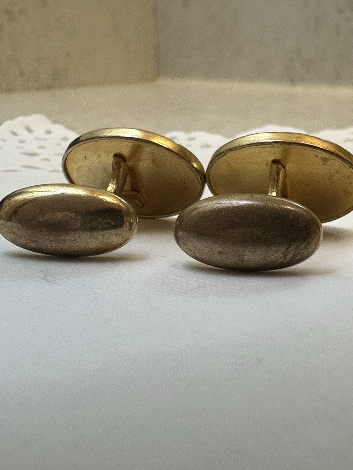 Lot Of 3 Men’s Accessories Cuff Links Tie Clip Money Holder MOP VINTAGE