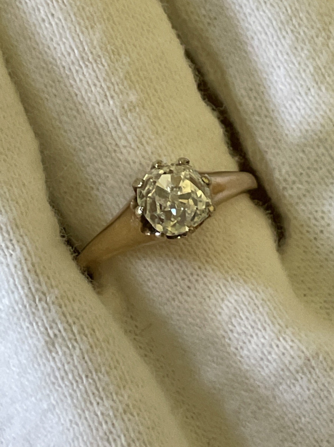 Vintage Diamond Ring – 1.32CTW Old European Cut