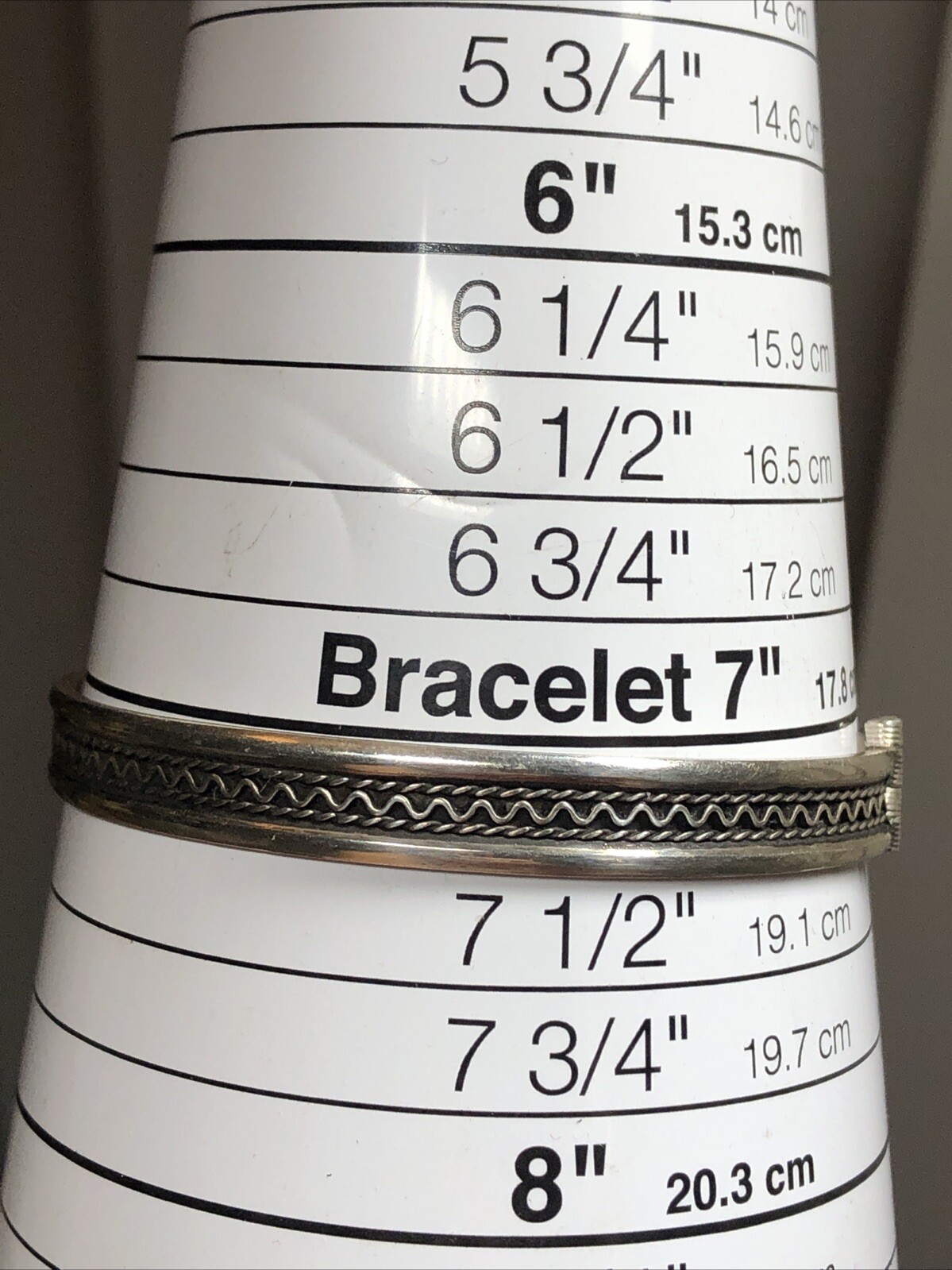20. Vintage 925 Sterling Patterned Stick Pin Lock Bangle TWO Bracelets 7″-7 1 4″