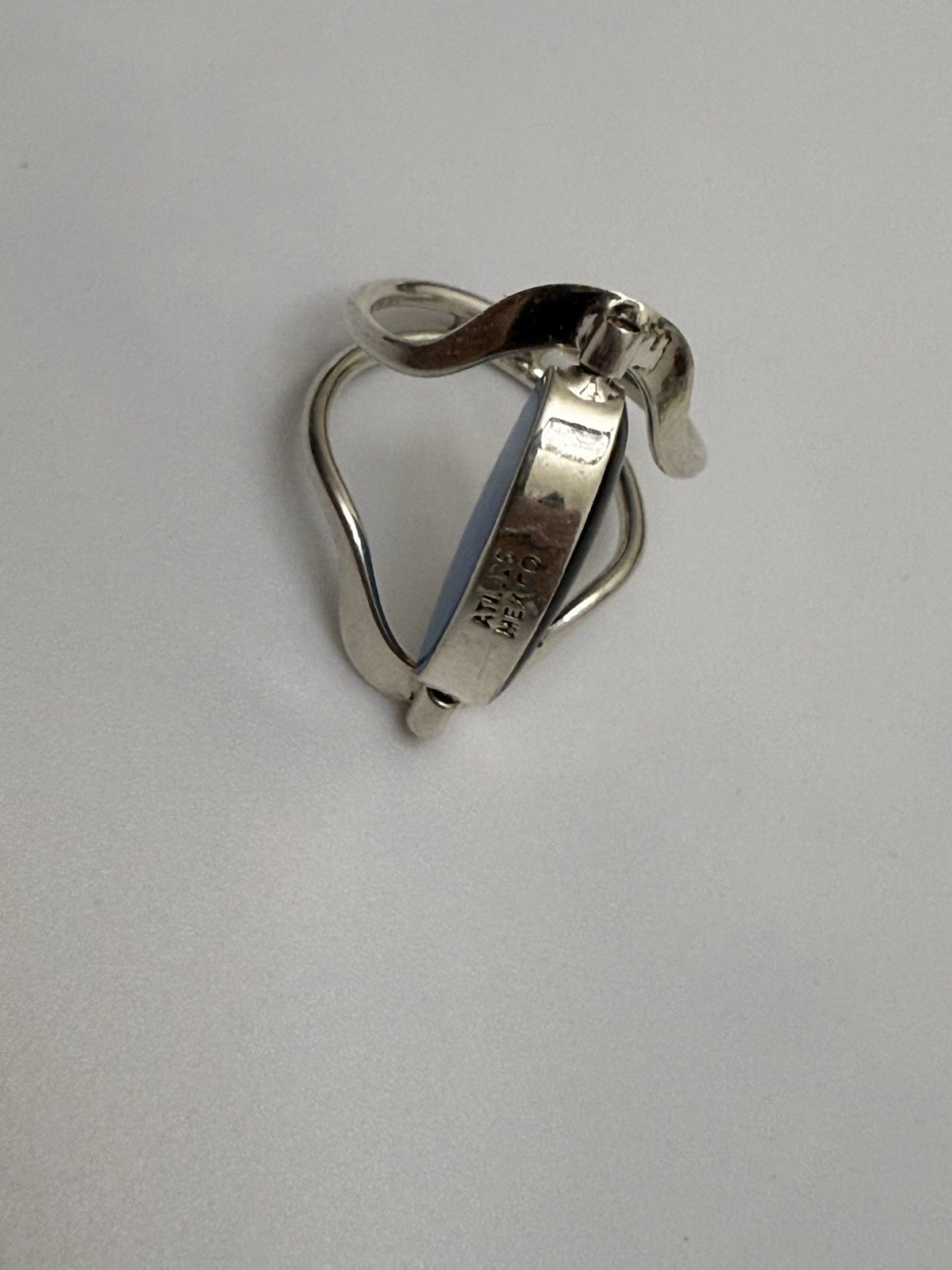 Vintage ATI 925 Mexico Reversible Spinner Ring Sterling Silver Size 7
