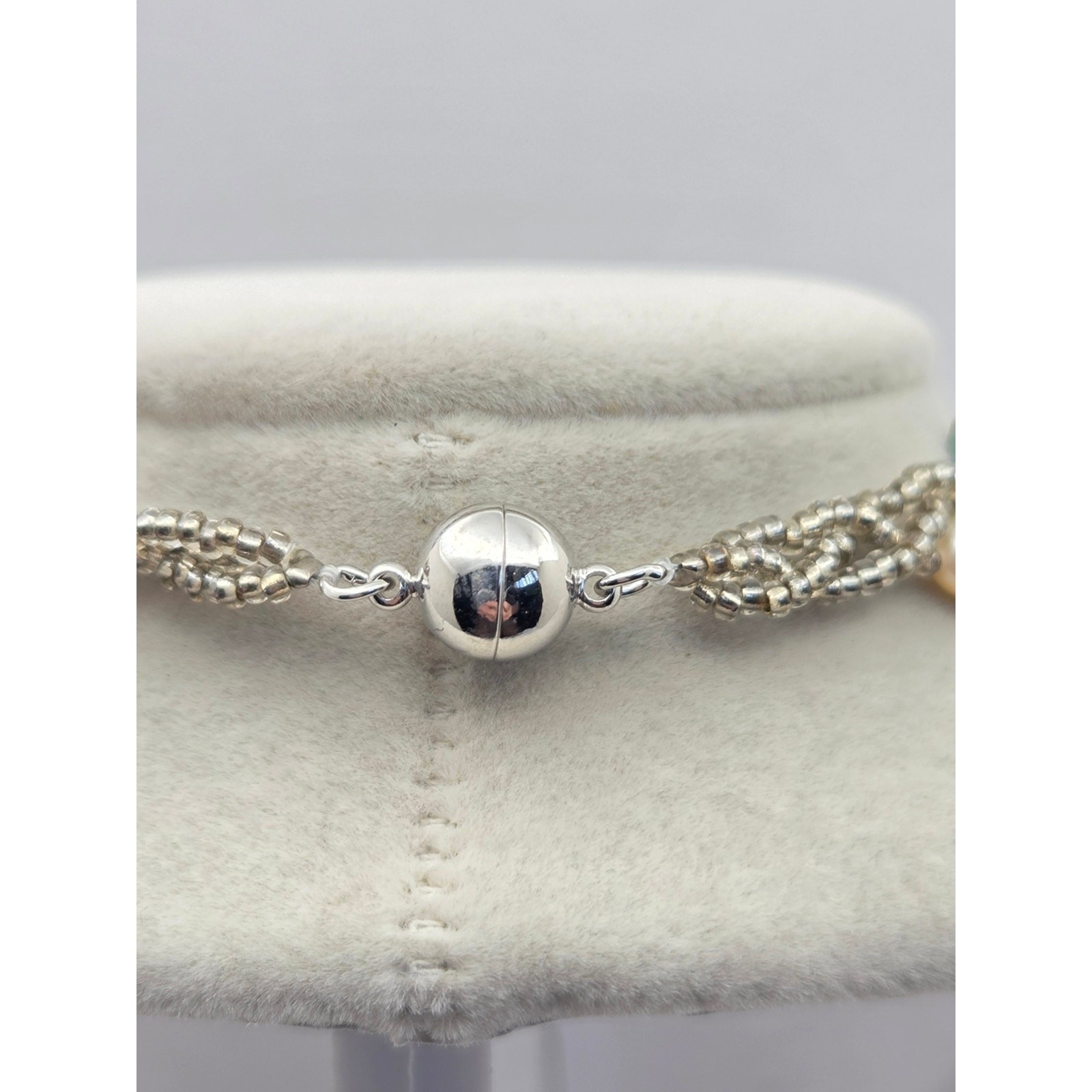 Convertible Freshwater Pearl & Turquoise Multi-Strand Necklace Bracelet Set