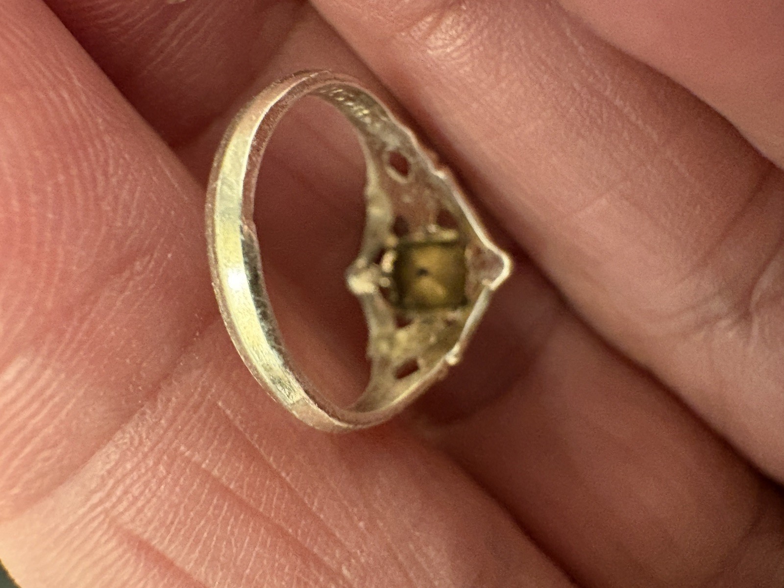 Antique Baby Child Sterling Silver Ring, Preowned