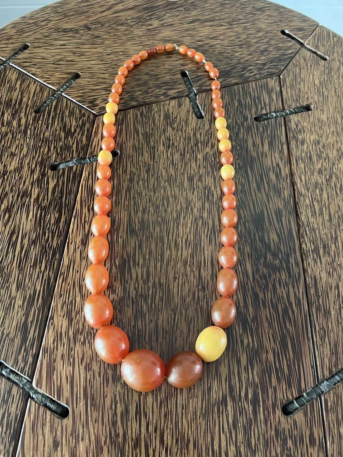 Vintage Estate 1970s Beaded Statement Necklace