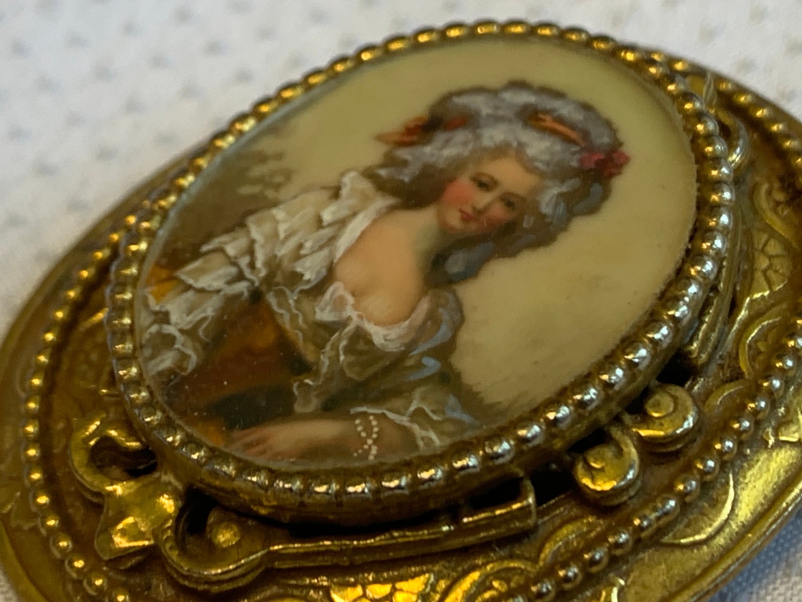 Vtg Original by Robert Pin / Pendant Combo Costume Jewelry Portrait Brooch