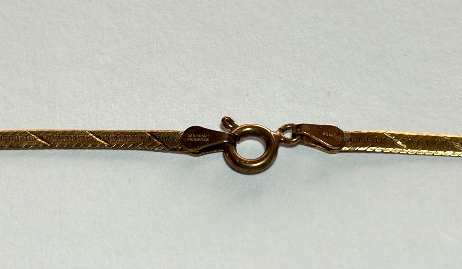 NECKLACE : HERRINGBONE GOLD-FILLED CHAIN #5 : 23.5 inches