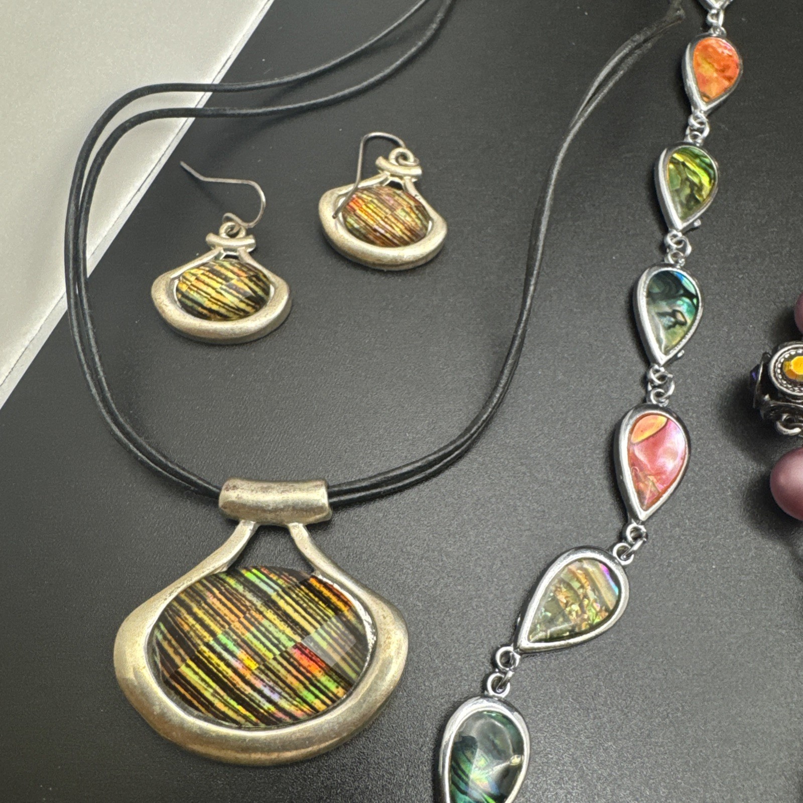 Vintage Costume Jewelry Lot Matching Necklace Earring Sets Boho Statement