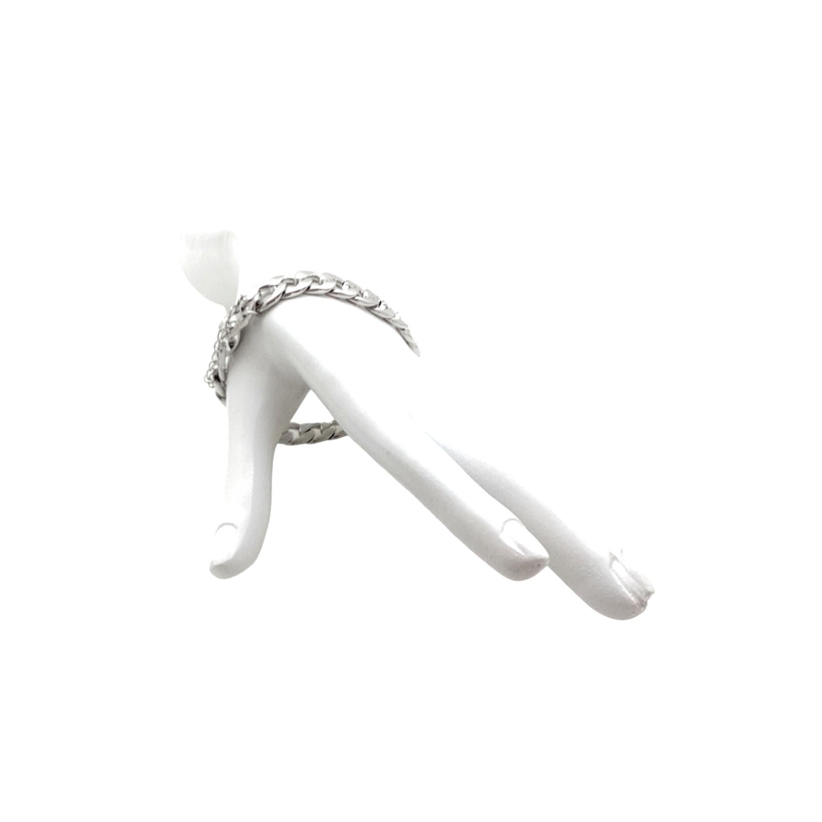 Cuban Miami Chain Bracelet S/M Silver Plated Business Casual Party Going Out