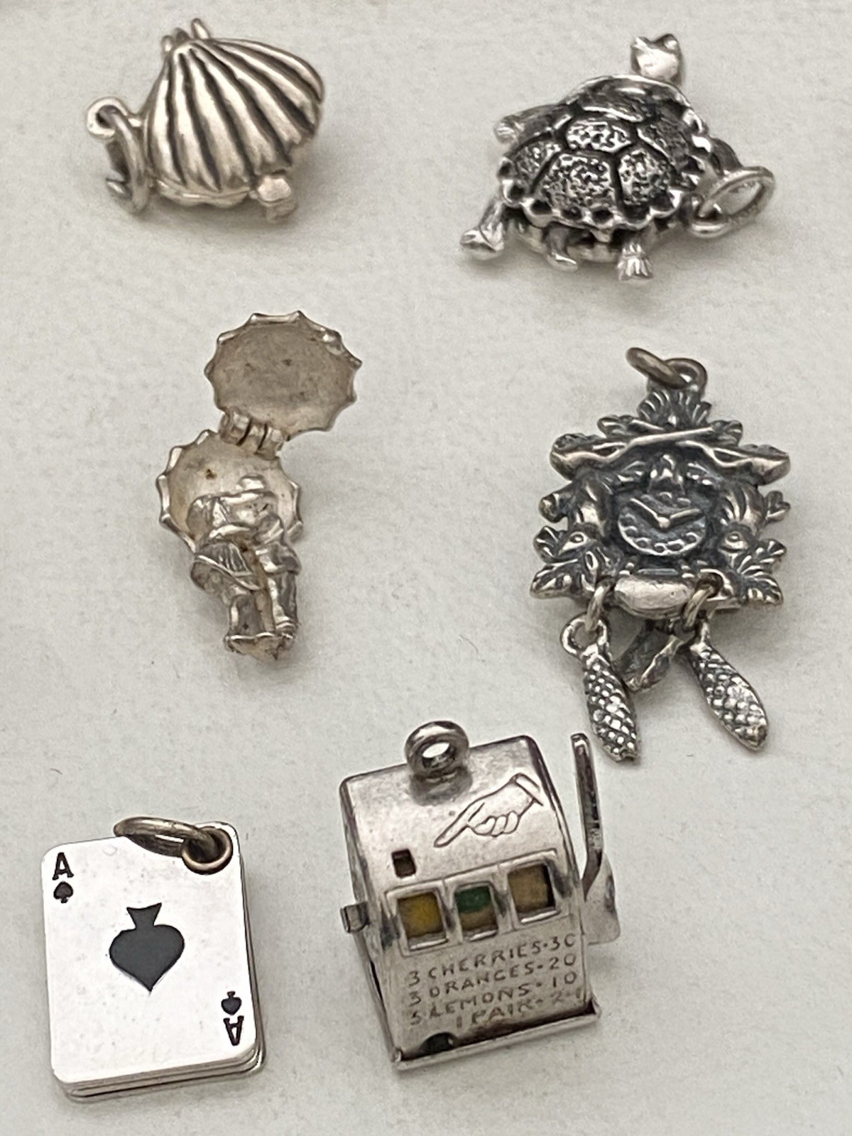 Vintage Sterling Silver MECHANICAL Charm England Choose