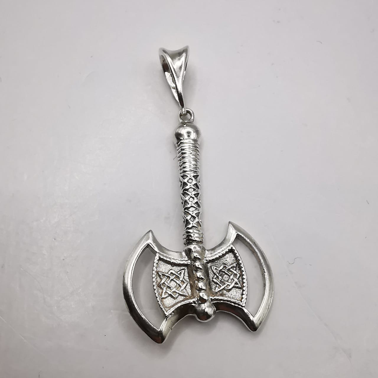 Vintage 925 Sterling Silver Perun’s Axe Pendant – Handmade, 4.23g