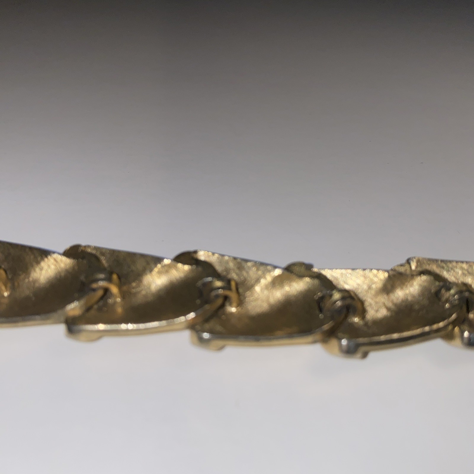 Vintage Trifari Gold Tone Ribbon Bracelet Unique