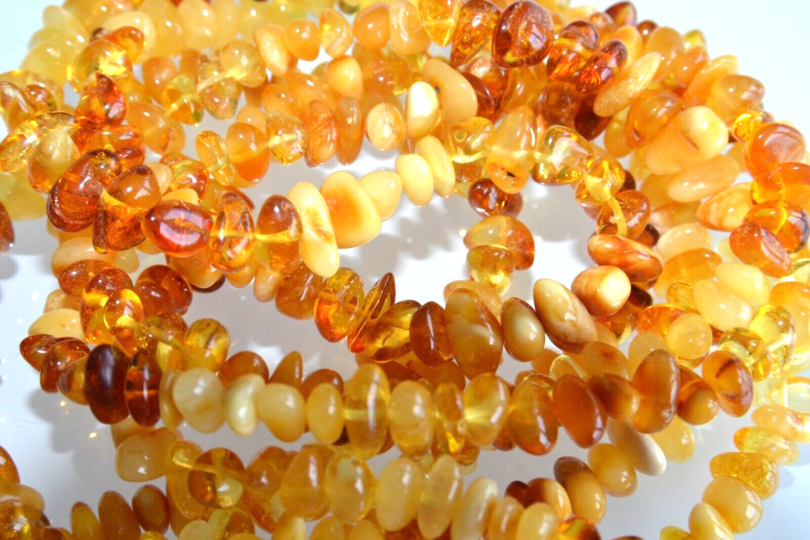 ✅135 cm=42gr RUSSIAN SOVIET BALTIC AMBER BEAD NECKLACE 琥珀 BRACELET STONE PENDANT