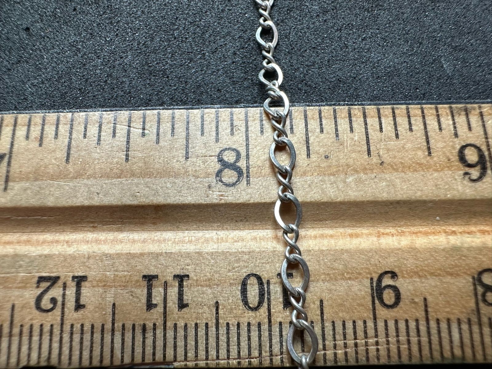 1.24g Vintage Sterling Silver 925 Oval Twist Link Chain Bracelet 7 in M