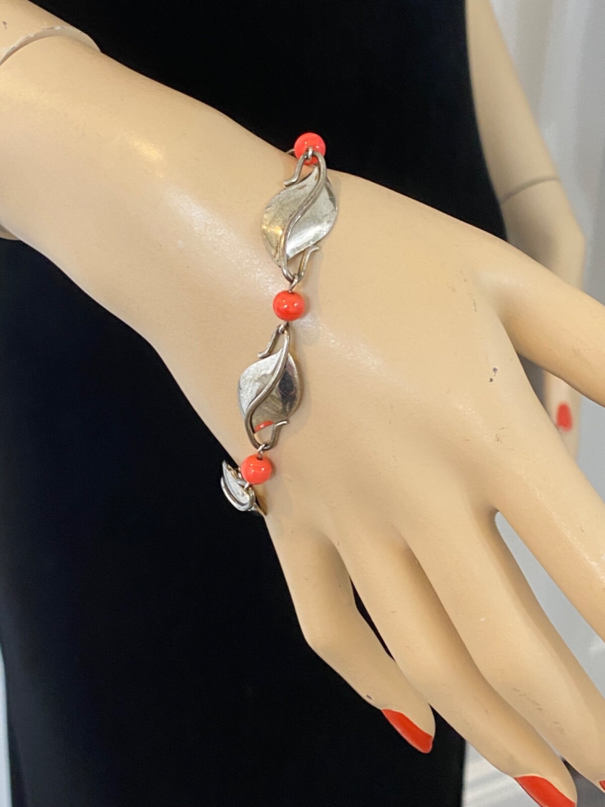 Vintage SIMMONS Sterling Silver MCM Art Deco Modernist Retro Bracelet