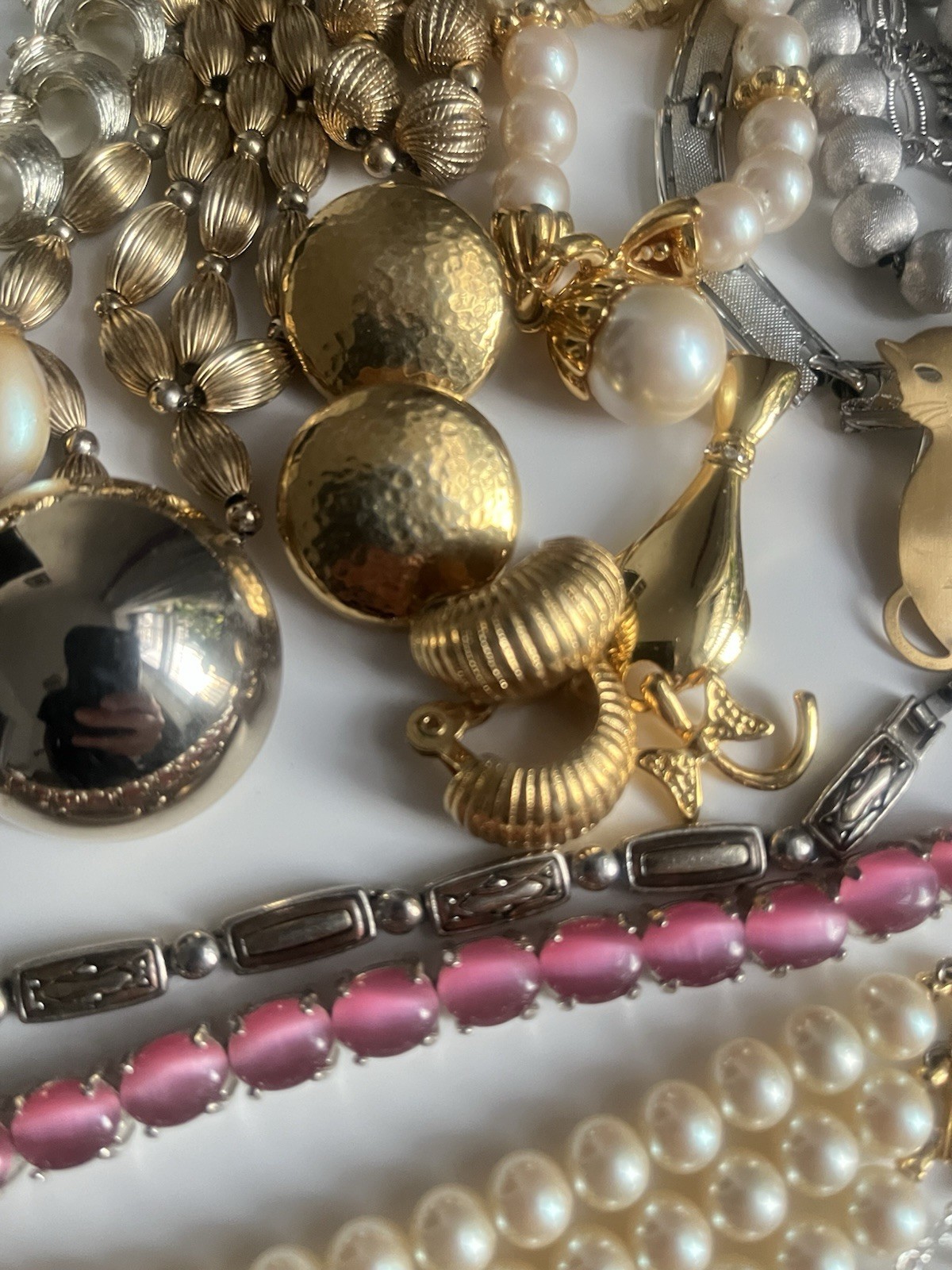 Vintage Jewelry Lot Monet AK LC Lauren Coro Lisner Green Crystal 1960-90’s