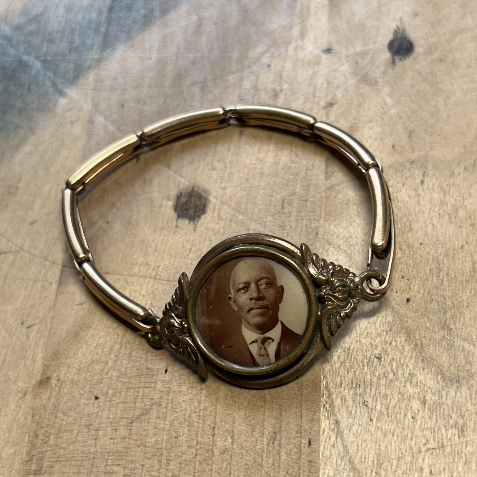 Antique Victorian Stretch Bracelet African American Man Circa 1920s — K1