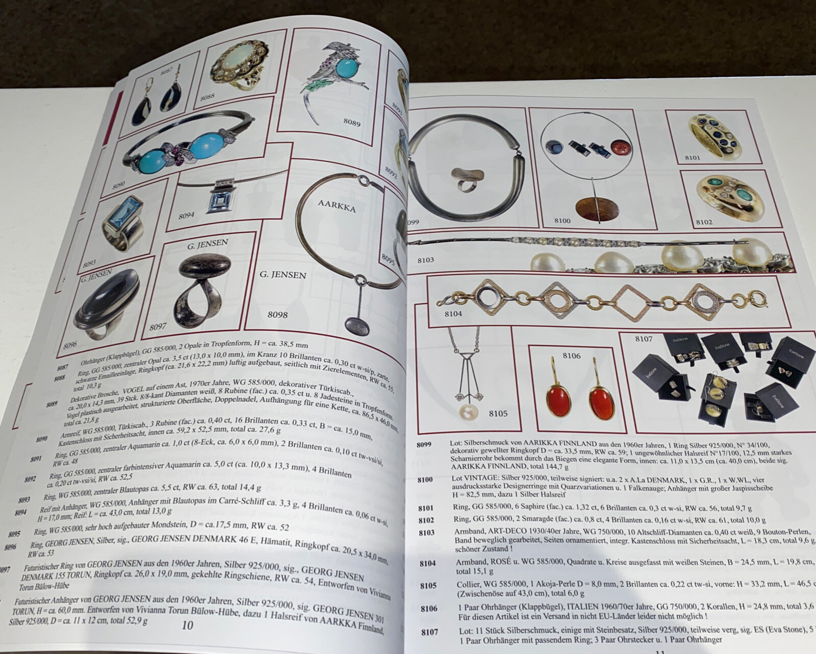Ladenburger Lopodunum Jewelry Winter Nov 2023 auction catalog